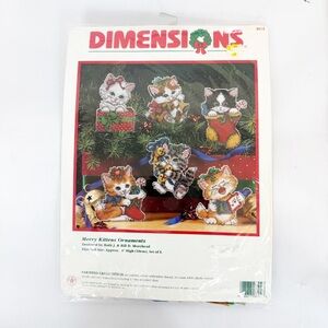 Dimensions Cross Stitch Kit Merry Kittens Ornaments Morehead Cats Vintage